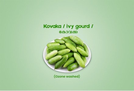 Kovaka / ivy gourd /കോവക്ക - 250g Pack ( Ozone Washed)